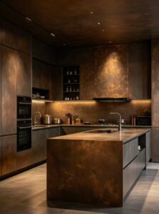 Color stainless steel sheet applications in hotel lobby, elevator interior and commercial building